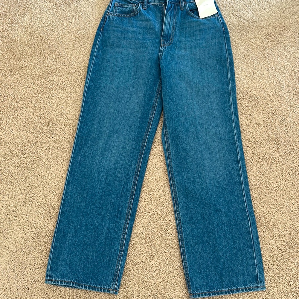 Oak +Fort High Rise long lenth Jeans